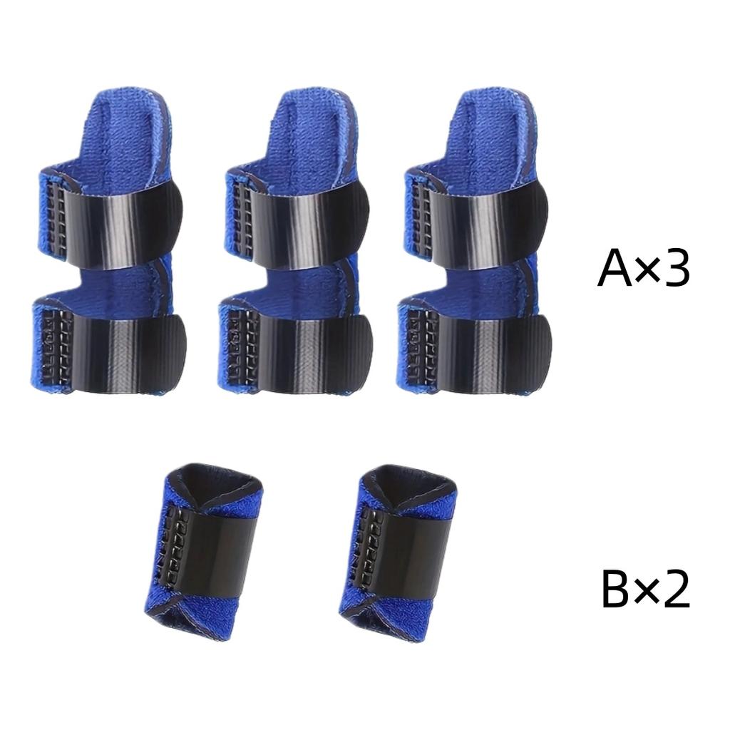 5 Stück/Set Verstellbare Fingerimmobilisierungsbänder Triggerfinger Fixierungsbänder Fingerschiene Fingerstützen Fingerstütz-Set