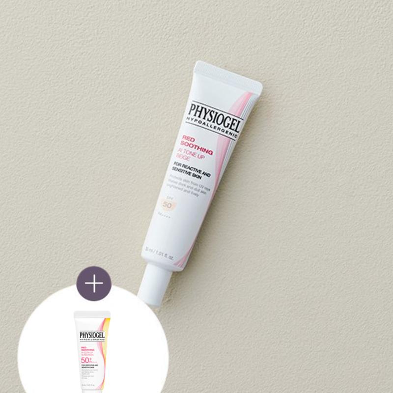 

[Physiogel] Red Soothing AI Tone Up Sun Cream Beige 30ml (+AI Glow Up Sun Cream 5ml)