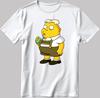 The Simpsons, Simpson Drawing Short Sleeve White-Black Men/ Women T Shirt R215