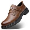 Men's spring breathable business leather shoes trendy versatile soft-soled casual shoes retro men's tooling shoes