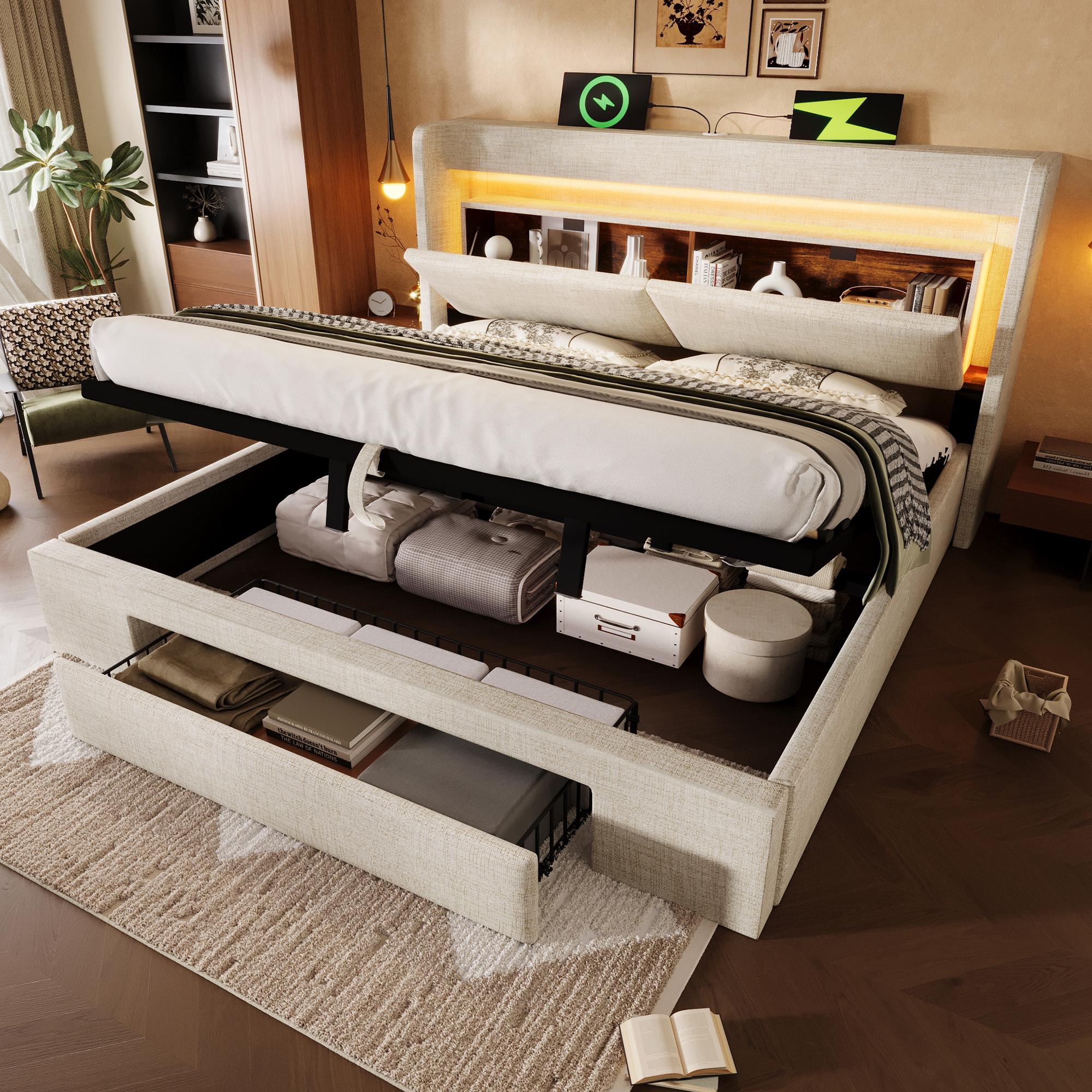 Upholstered bed 180x200 cm with hydraulic