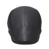 Men Leather Beret Cap Elderly Progressive Cap Newsboy Caps for Men Peaked Cap Driver Ivy Hat