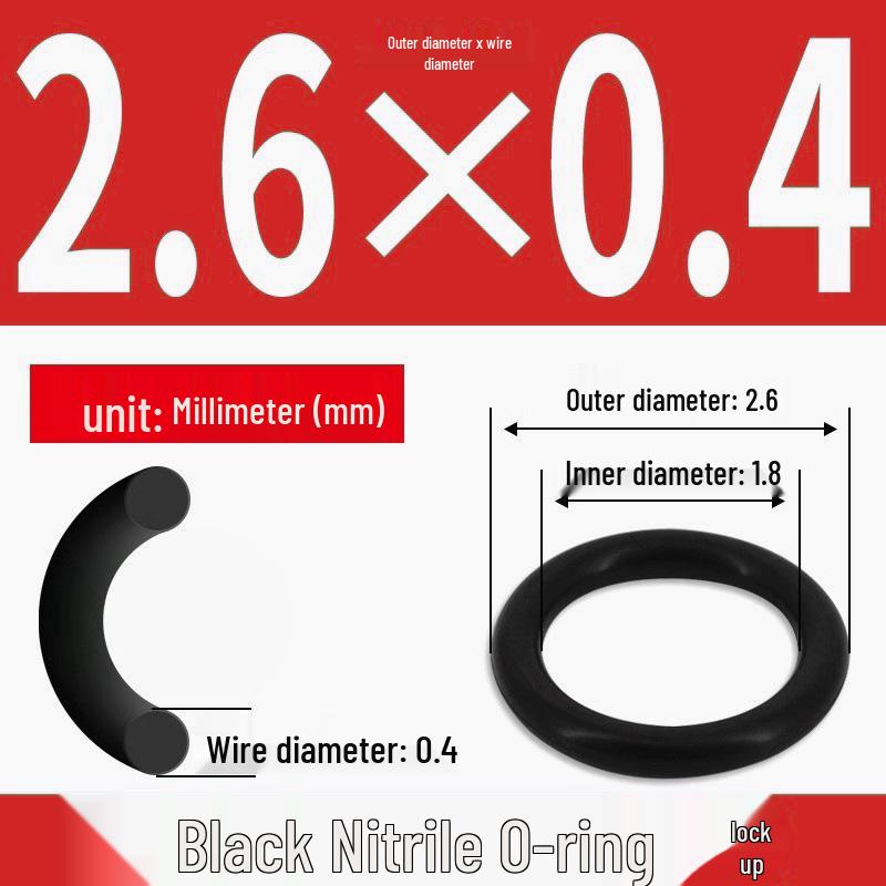 Durable Nitrile Rubber O-Ring, Wire Diameters 0.4-0.8mm, Waterproof & Wear-resistant Sealing Ring
