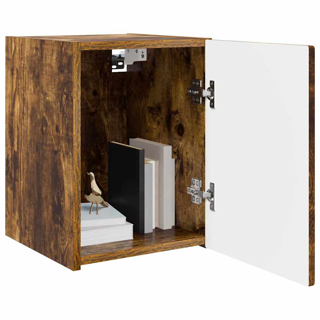 TV Wall Cabinet Smoked Oak 30 x 31 x 40 cm Engineered Wood