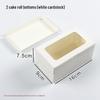 Windowed White Cupcake & Cake Roll Boxes (10-Pack)