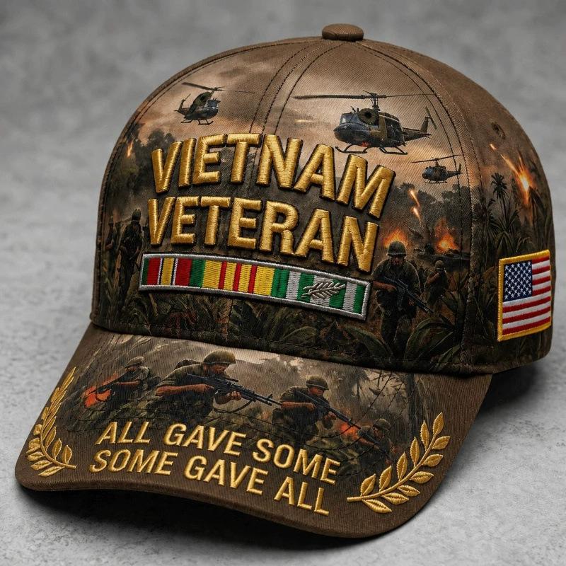 New D Digital Printing Baseball Cap Men's and Women's Gulf War Veterans Sunshade Cap Tide Brand Re