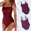 Summer Beach Beachwear Balck Bodysuit One Piece Swimsuit Retro Vintage Bathing Sexy Women Swimwear Clothing