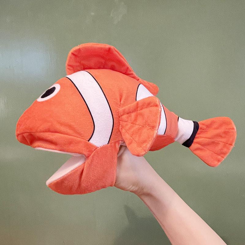 Open Crow Mouth Hand Doll Jungle Animal Children Storytelling Gloves Soothing