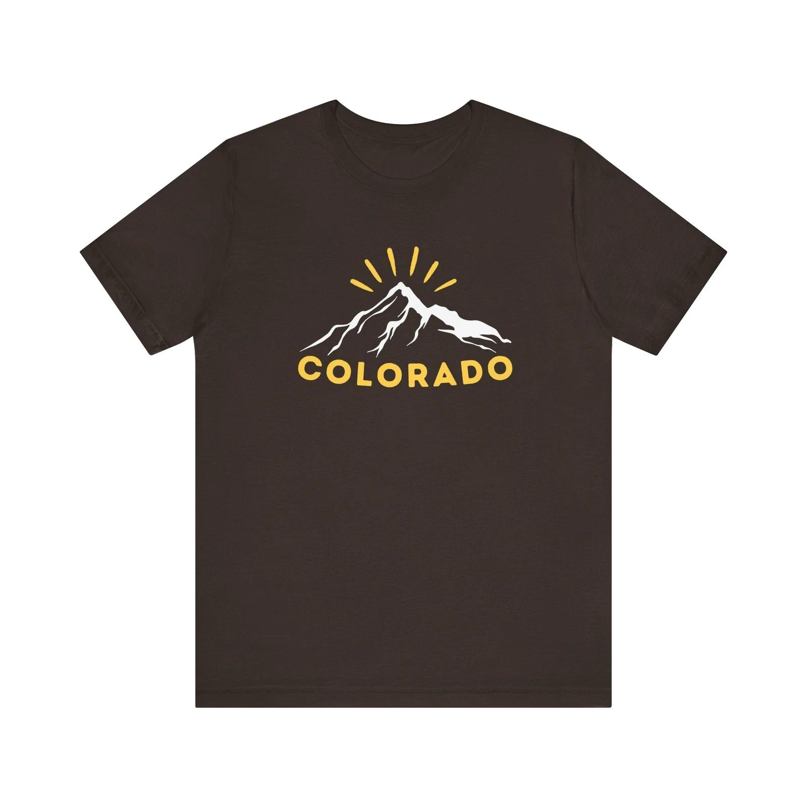 Colorado Mountain Sunrise Unisex Tee Outdoor Adventure Travel Nature Lover Gift XL