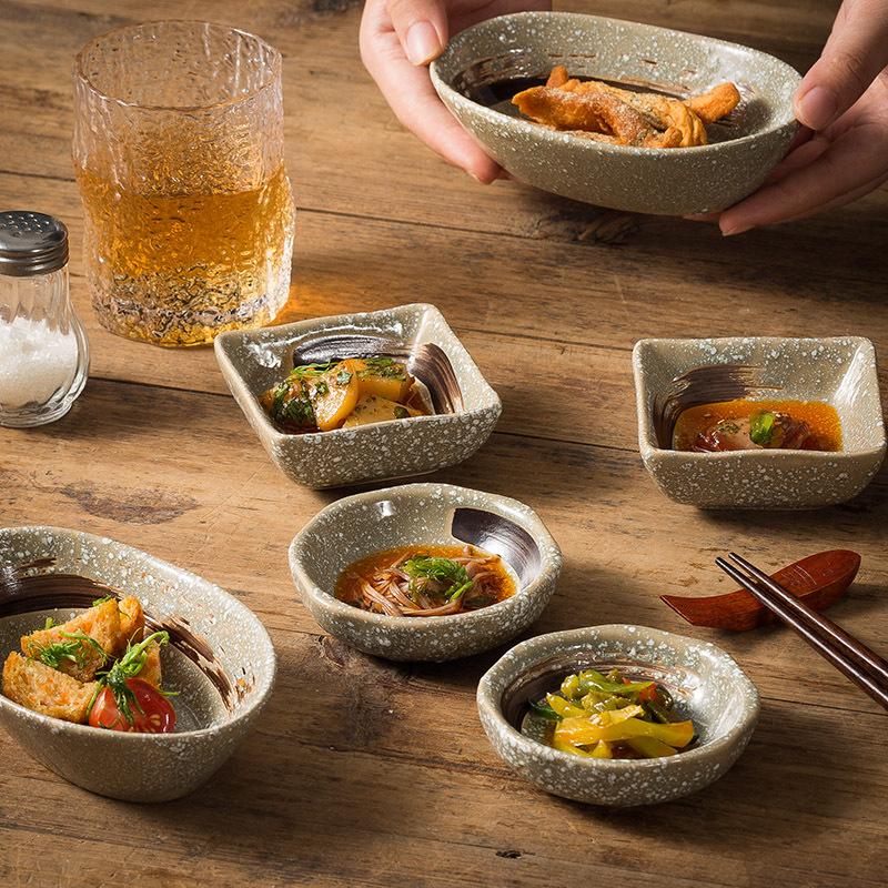 Japanese Flavor Plate, Household Seasoning Dish, Ceramic Dipping Sauce Dish, Soy Sauce Dish, Restaurant Vinegar Dish, Oil Dish, Hot Pot Seasoning Smal