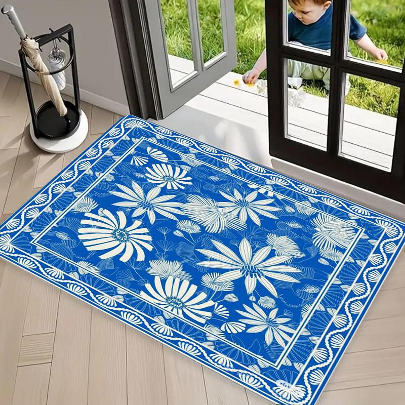 

Bohemian Retro Snake Tiger Pattern Entryway Carpet Indoor Outdoor Area Rug Home Decoration Door Mat Washable Floor Cover 40cm x 60cm
