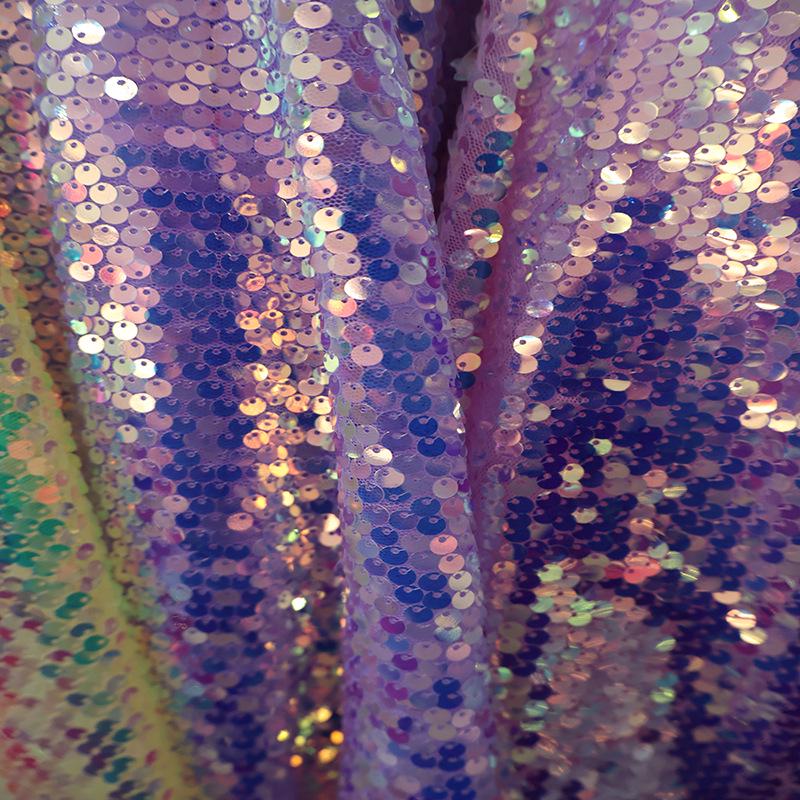 

Вышитая 5 мм сетка из пайеток для свадебного платья, юбки, сумки и блестящего декора