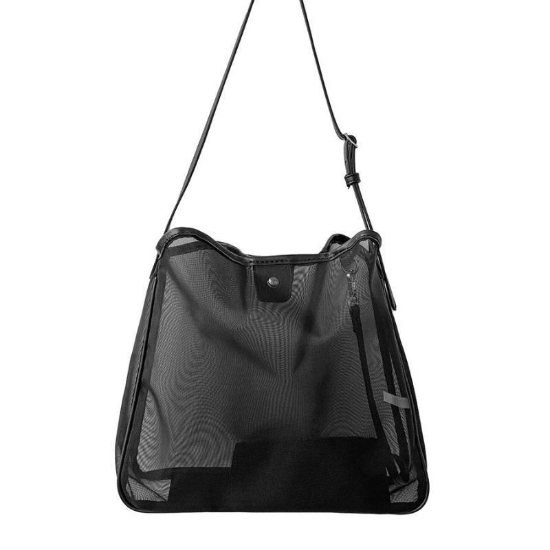 Casual Mesh Bag Hollow Niche Design Summer Commuter Wind Tote Bag Large Capacity High Sense New Shoulder Bag
