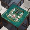 Mahjong asztali szőnyeg Póker Domino Mahjong csempe Kártyajáték Csúszásgátló Zajcsökkentő Négyzetes Mahjongg Asztalburkolat Játékszőnyeg
