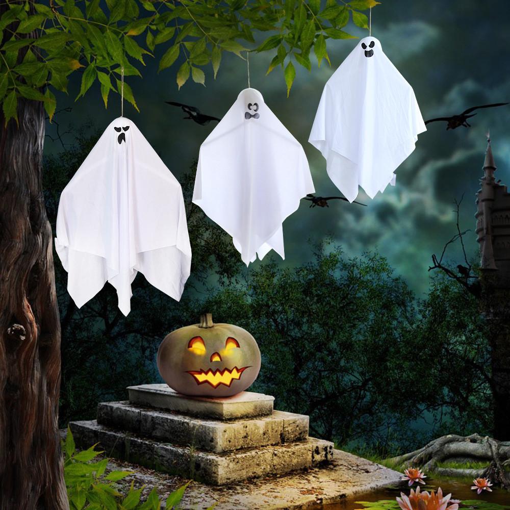 Fabric Creative Ghost Hanging Ornaments For Halloween Haunted House Party Decoration