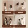 Wood Grain Suction Cup Hook, Door Hook, Bathroom Hook, Sturdy Load-bearing, Seamless Hook, Home Decoration