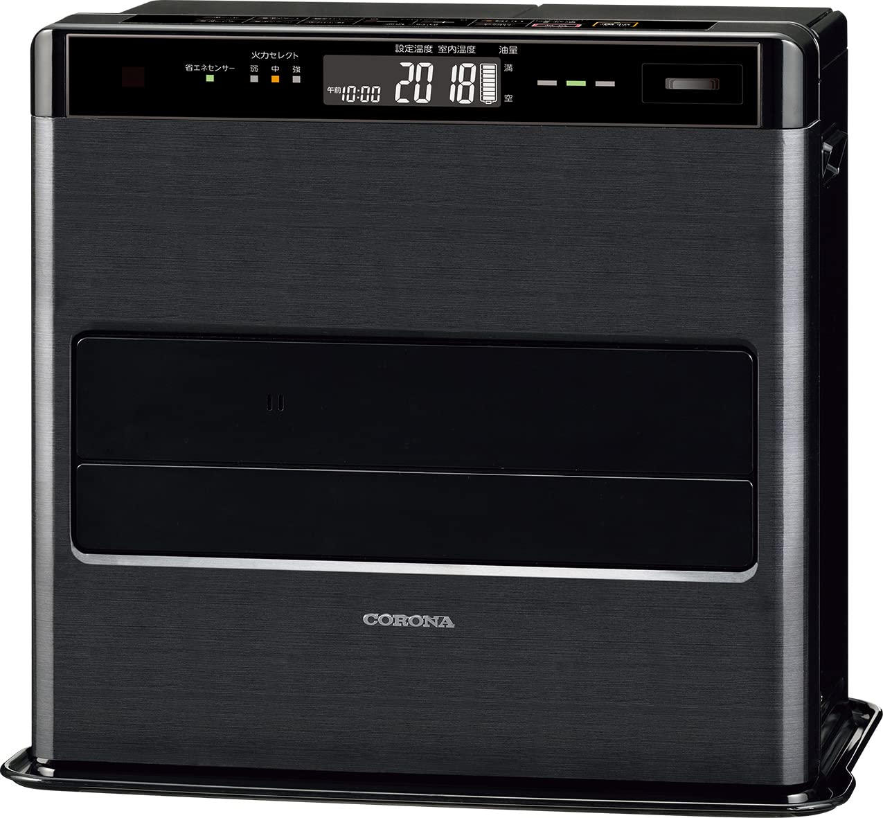 

Тепловентилятор CORONA на масляной основе, 12 татами, 17 татами, Премиум-функция дезодорирования, качание жалюзи, энергосберегающий сенсорный таймер, пульт дистанционного управления в комплекте чёрный