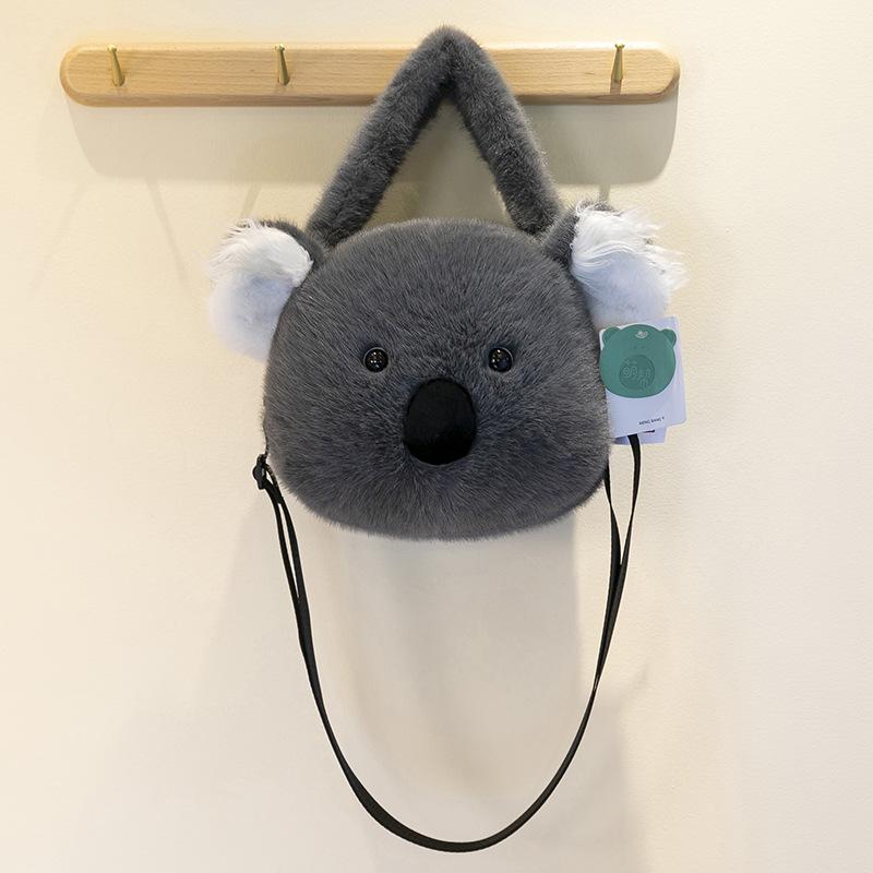 

Cartoon Panda Back Treasure Plush Handbag Children Dinosaur Bag Doll Girl Sloth Brown Bear Makeup Bag Premium Durable 25cm【0.25kg】