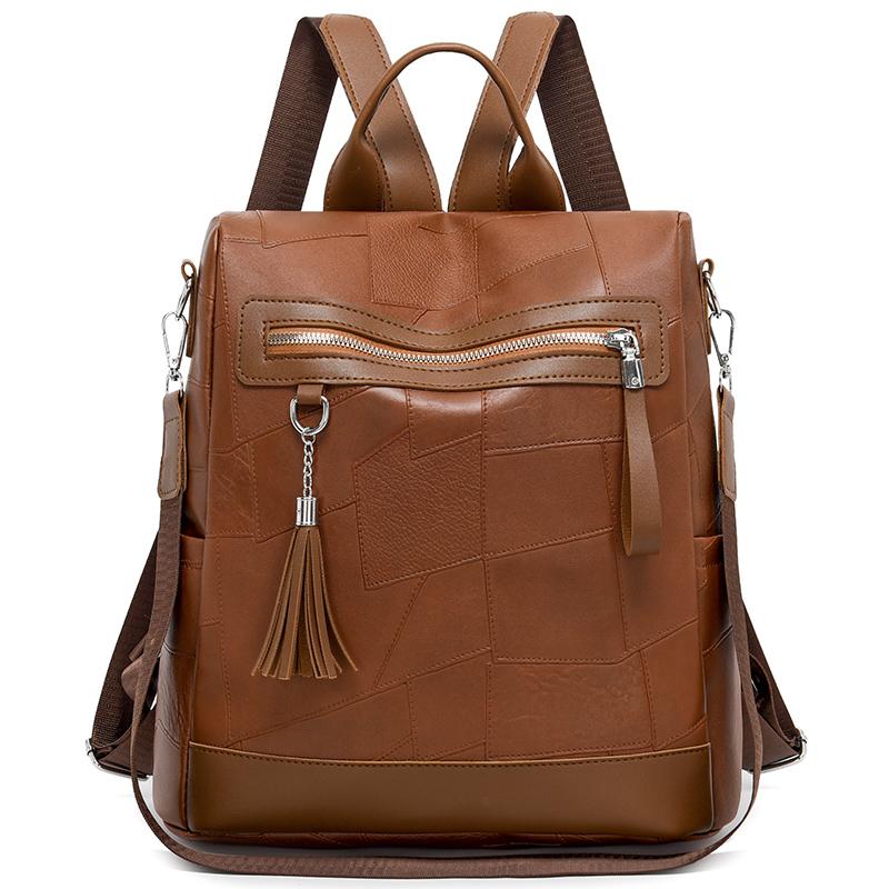 Женский кожаный рюкзак — фото 20