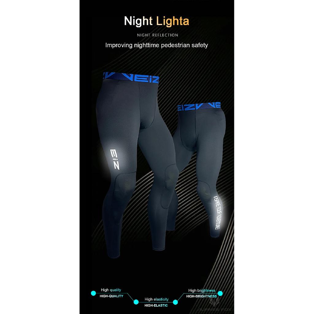 Motorcycle Compression Pants Summer Motorbike Riding Breathable Protective Trousers Outdoor Off-road Motocross With CE Kneepads