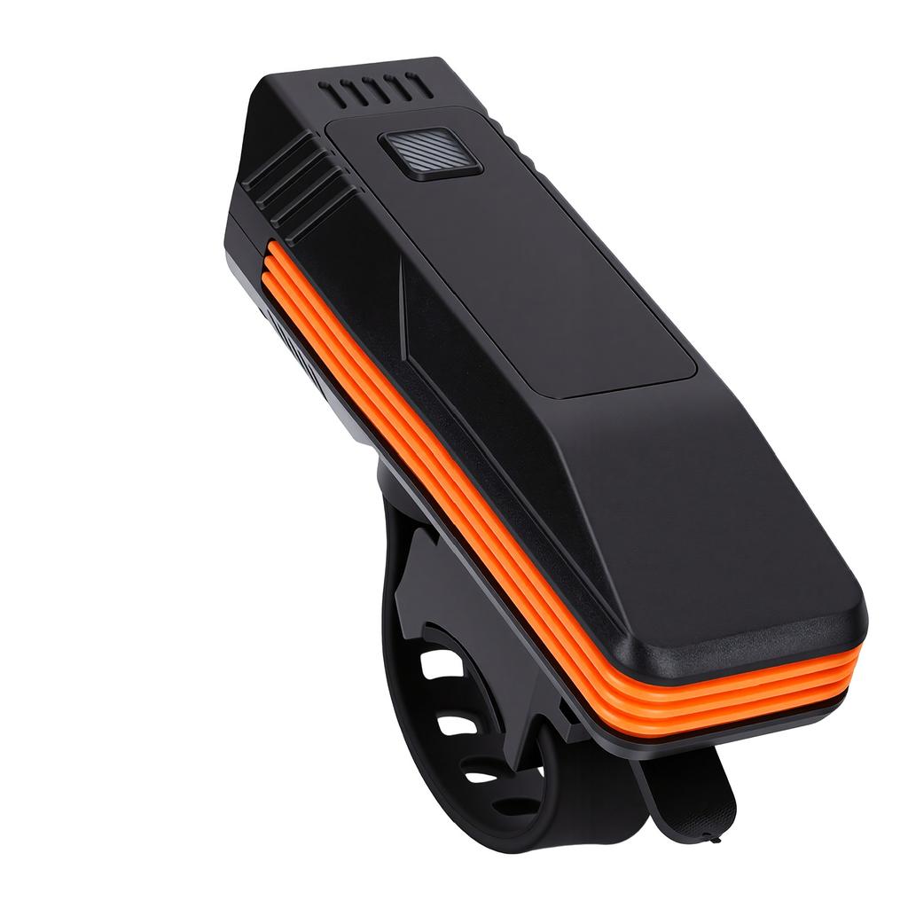 Bike Light with 120dB Loud Horn LED Bicycle Front Light with Remote Control Smart Light Sensor 5 Light Modes 1200mAh