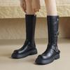 Women's 2024 Autumn/Winter Platform Knee-High Chunky Heel Boots with Thick Soles