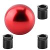 EBTOOLS Car Gear Shift Knob, Universal Manual Knob Circular Spherical (Red)