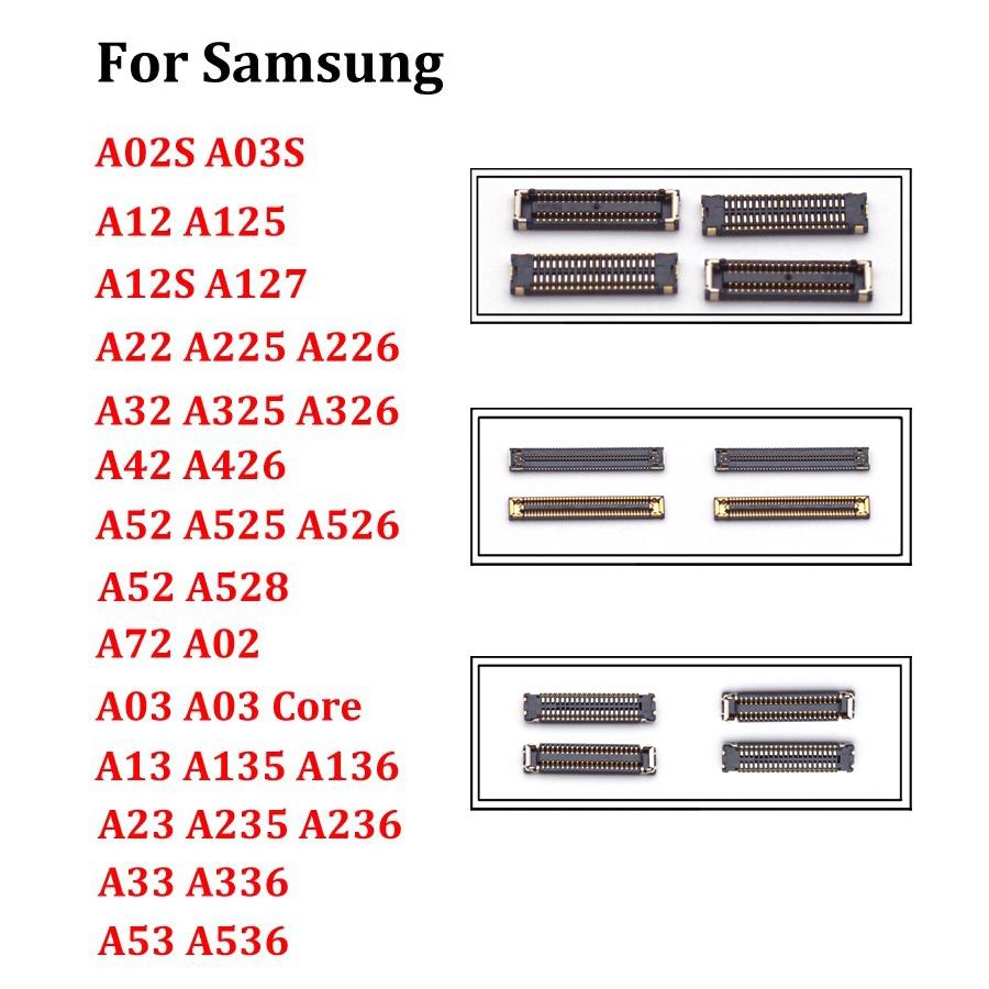 10PCS 78Pin 40Pin For Samsung A32 A22 A12 A72 A02 A03 A33 A53 A23 A13 A73 A52 Plug USB Charging Port On Board FPC Connector