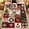 Christmas Theme Flannel Blanket, Warm Soft Throw Blanket, Xmas Holiday Home Gift