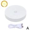 Mini LED Touch Sensor Night Lights USB Rechargeable Kitchen Lamp Portable Round Magnetic Night Light Dimming Wall Base Bedr I4Z1