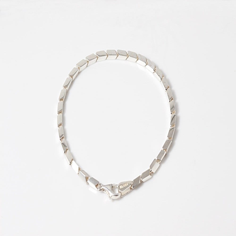 Bamboo silver bracelet, silver chain, men's and women's 925 silver bracelet, men's and women's