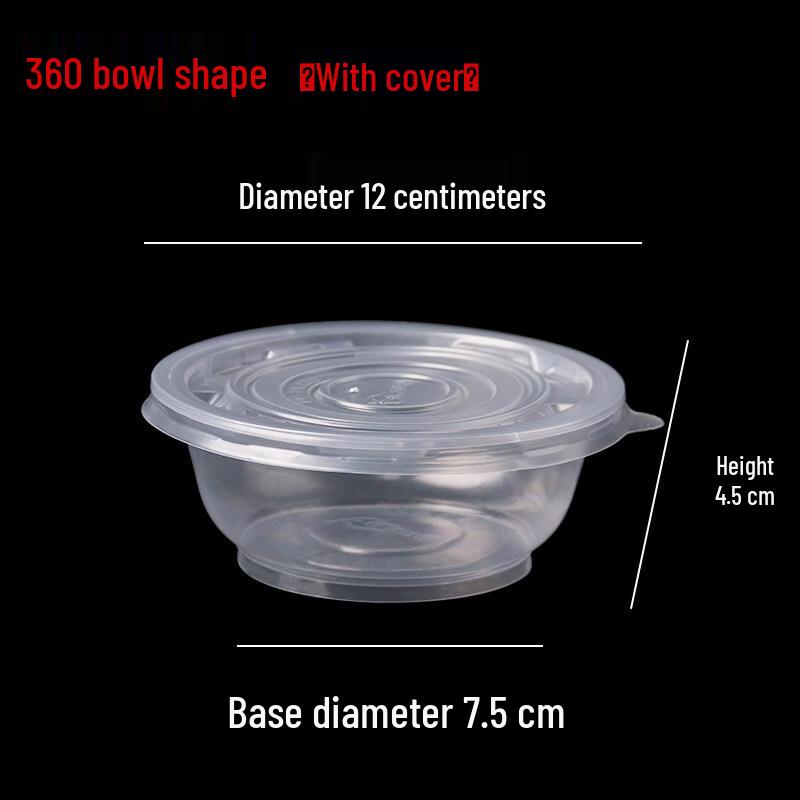 ZISIZ Disposable Plastic Food Containers