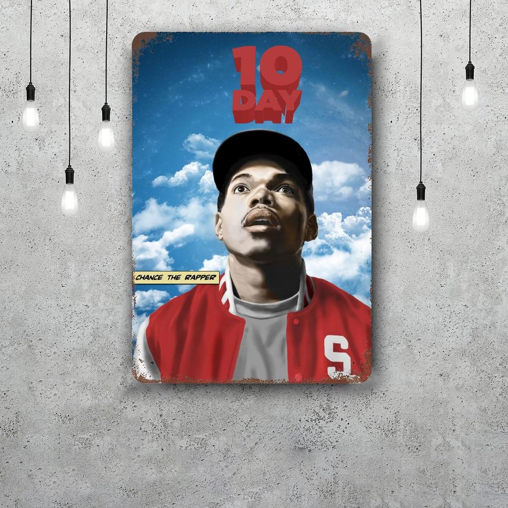 Chance the Rapper Classic Poster Rusty Metal Plaque Retro Decorative Plate Bar Man Cave Garage Club Metal Sign Wall Decoration