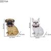 Cute Dog Model Resin Handicraft Simulation Animal Tissue Box Tissue Holder Decoration Creative Home Decoration Accessories