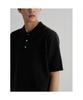 8seconds Fine Touch Cotton Collar Neck Short Sleeve Knit Black