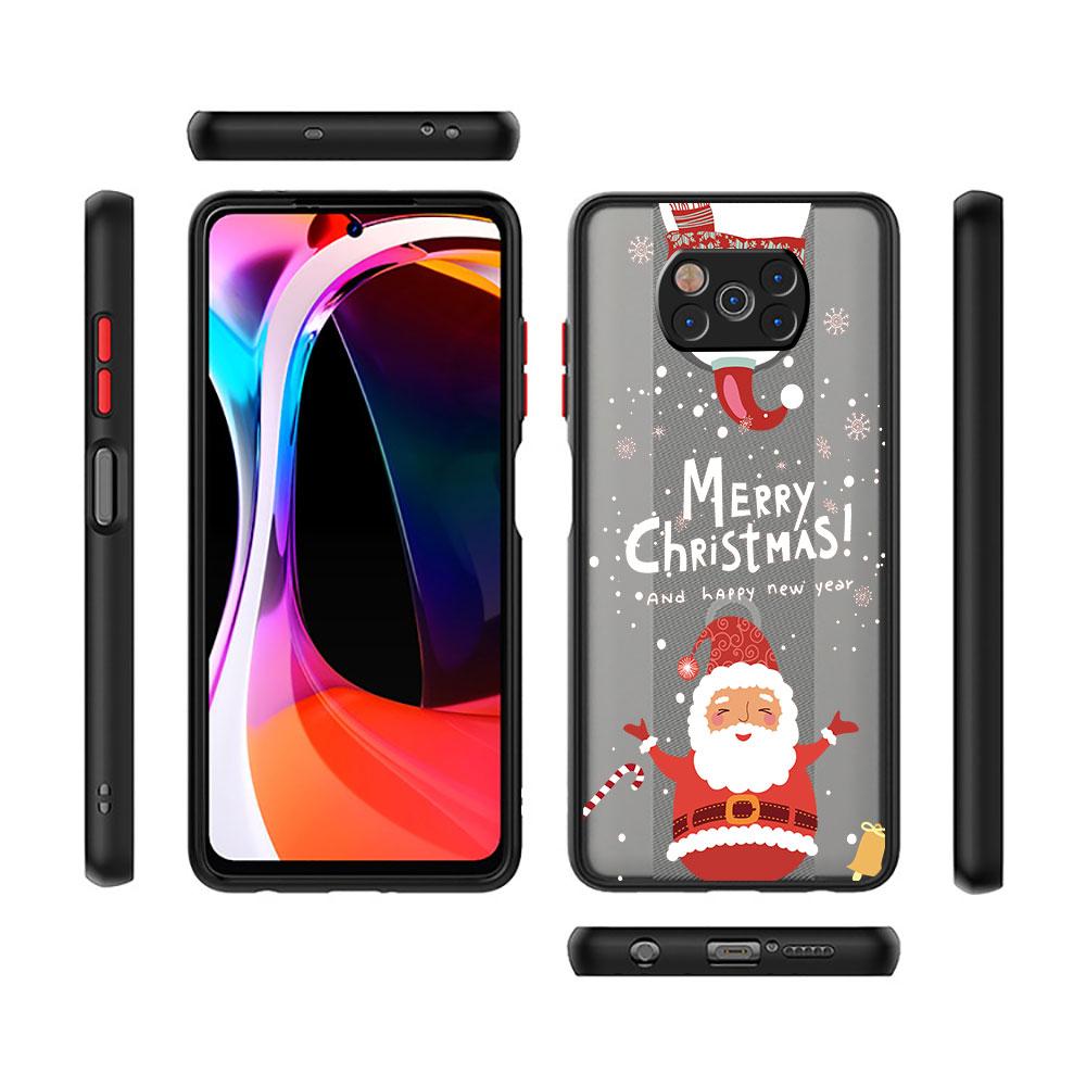 Christmas Doll Deer Case For Xiaomi Mi Poco X3 NFC M3 11 10 12 9T 11T 10T Pro Note 10 Lite Matte Hard Phone Covers