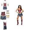 Costume da Cosplay di Wonder Woman Con Pelle PU Gioco di Ruolo Fantasy Abbigliamento di Halloween