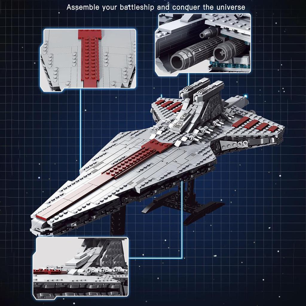 Star Wars Victory-class Star Destroyer MOC Model - 891pcs Lego-Compatible Bricks