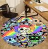Dandy's World Pattern Round Rug, Indoor/Outdoor Mat, for Picnic, Gameroom, Bedroom, Office, Living Room, Home Decor Carpet, Birthday Gift