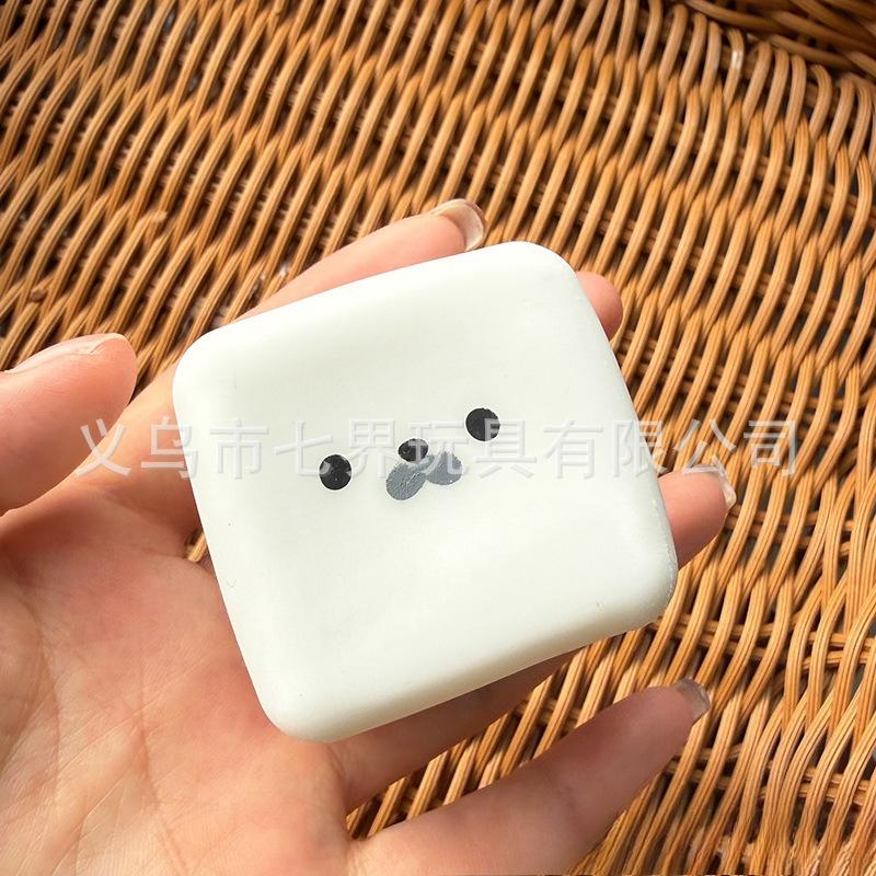 Cute Milk Cube Seal Squeeze Toy Kawaii Soft Slow Rising Stress Relief Fidget Toy Sensory Stress Ball Lovely Birthday Gift