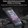 Bike Phone Holder Waterproof Pouch Bag Bicycle Phone Case Tpu Touchscreen With Rain Cover Handlebar Motorcycle Stand Mount