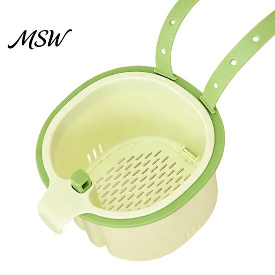 Kitchen Sink Cleaning Accessory Strainer Basket, Automatic Dumping Design, Hanging Easy Clean Gadget Faucet Food Catcher, for And Drainage Waste Trap