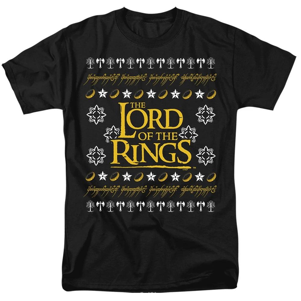 The Lord Of The Rings - Ugly Christmas Logo - Unisex Children's T-shirt - Black