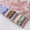 Shimmer Glitter Glitter Chiffon Shawl Elegant Pleated Glitter Shawl Flowy Hijab Shawl  for Women