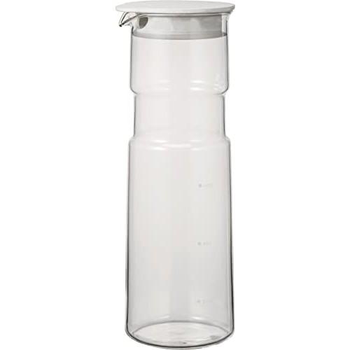Hario Cold Water Bottle Heat Resistant Glass Free Pot Hold 1000ml White Made In Japan Barley Tea Bottle Tea Refrigerator 6FP-10-W