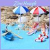 Mini Adorno de Playa Micro Paisaje Jardín de Hadas Muñeca Decorativa Accesorio para Casa de Muñecas
