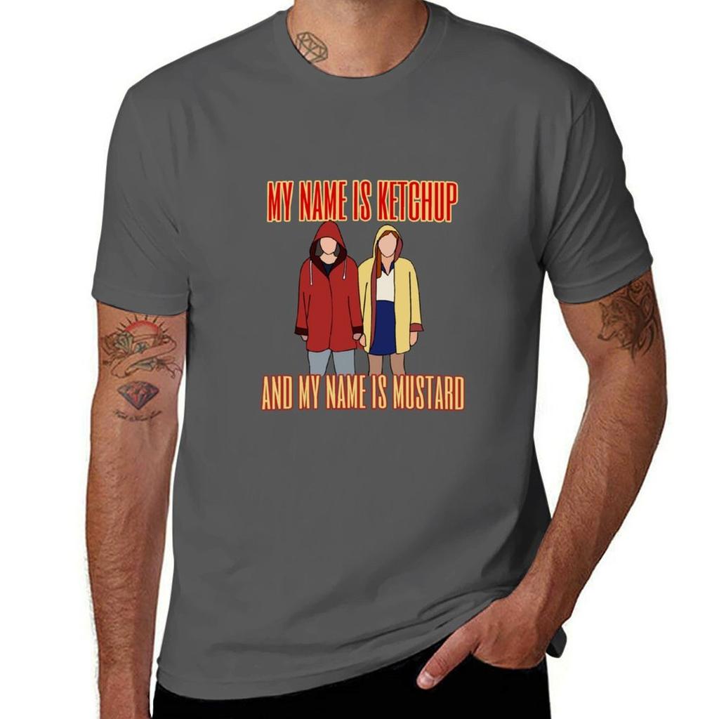 My Name Is Ketchup And My Name Is Mustard Tshirt Sporty Breathable Short Sleeve Tshirt