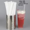 Disposable Pointed Drinking Straws for Boba Tea