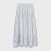 "Little Fresh" Solid Color Lace Hollow Cotton Umbrella Skirt - Women’s White Skirt