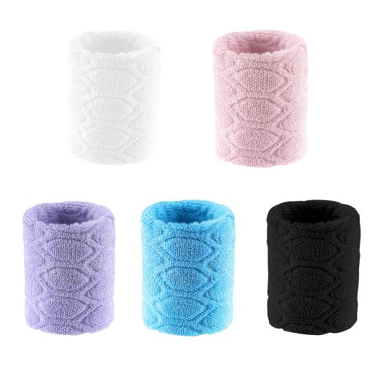 1 Pc Sports Sweatbands Sweat-Absorbing Elastic Wristbands Compression Wrist Sleeve Wrap